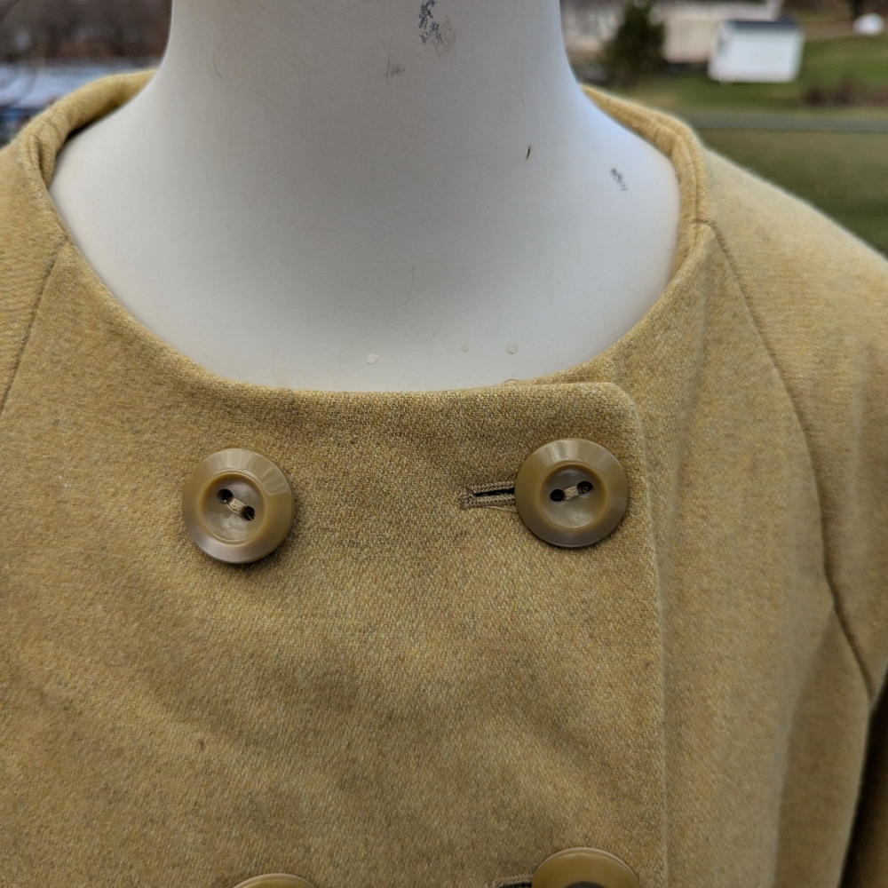 Mossimo Double Breasted Back Pleated Roundneck Li… - image 3